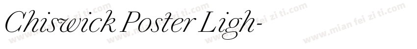 Chiswick Poster Ligh字体转换
